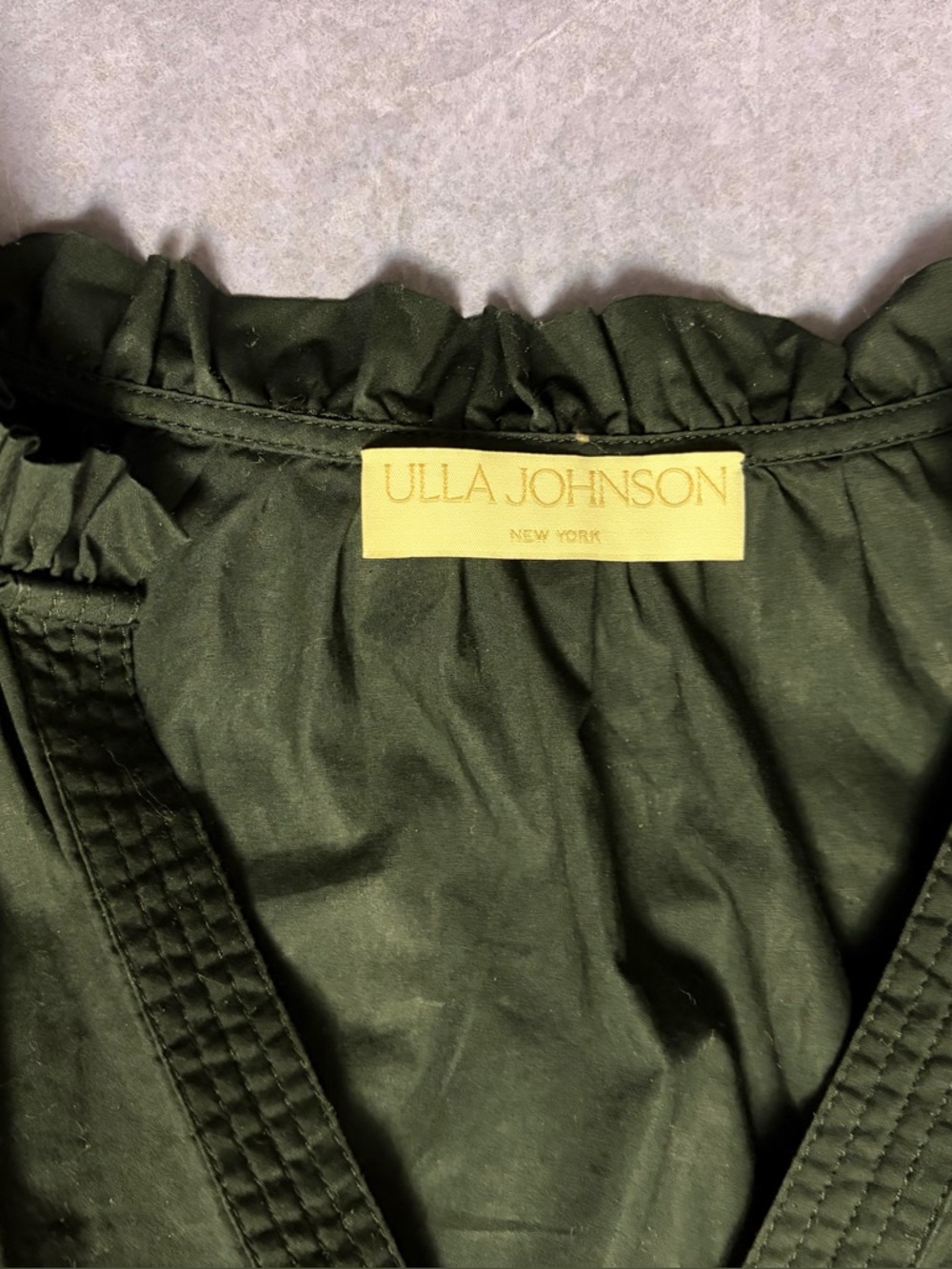 Ulla Johnson Black Puffy Sleeve Blouse - Picture 7 of 13